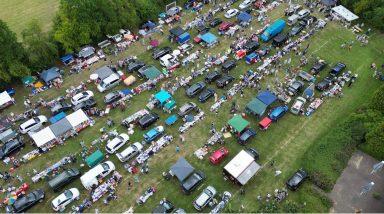 Luftbild vom Dorffest 2025