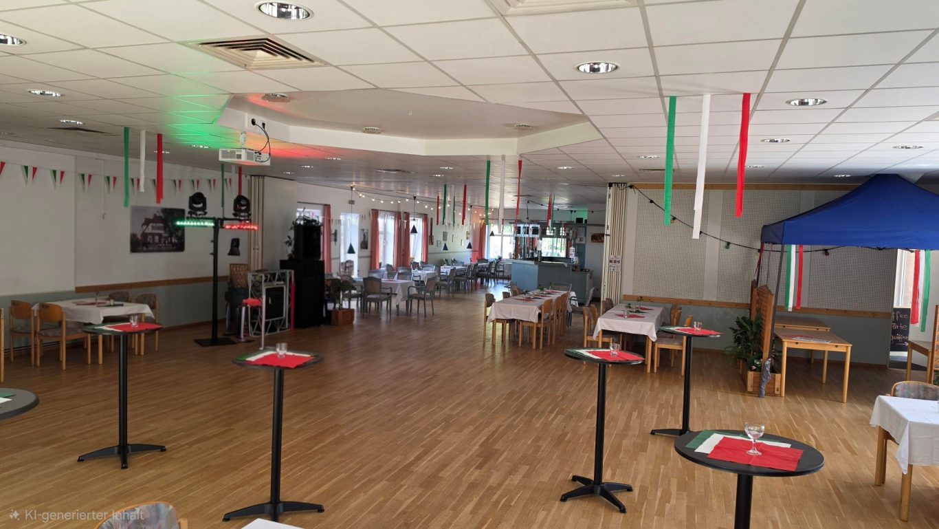 Blick in den Gastrobereich Blick in den Gastrobereich